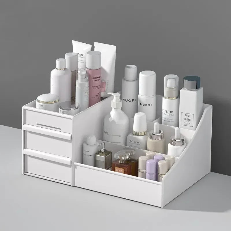 Plastic Desktop Storage Organizer – Multi-Drawer Makeup, Skincare & Office Supply Organizer