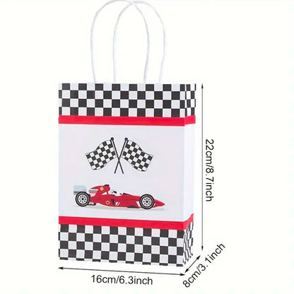 Bolsas de regalo de papel kraft de 5/10/25/50 piezas con asas – Bolsas de regalo y dulces de 10 colores para cumpleaños, bodas, baby showers y empaques de regalo