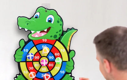 Educational Dart Board Baby Toy with Sticky Ball Darts – Indoor Montessori Sports Game for Children (Ages 3–7)