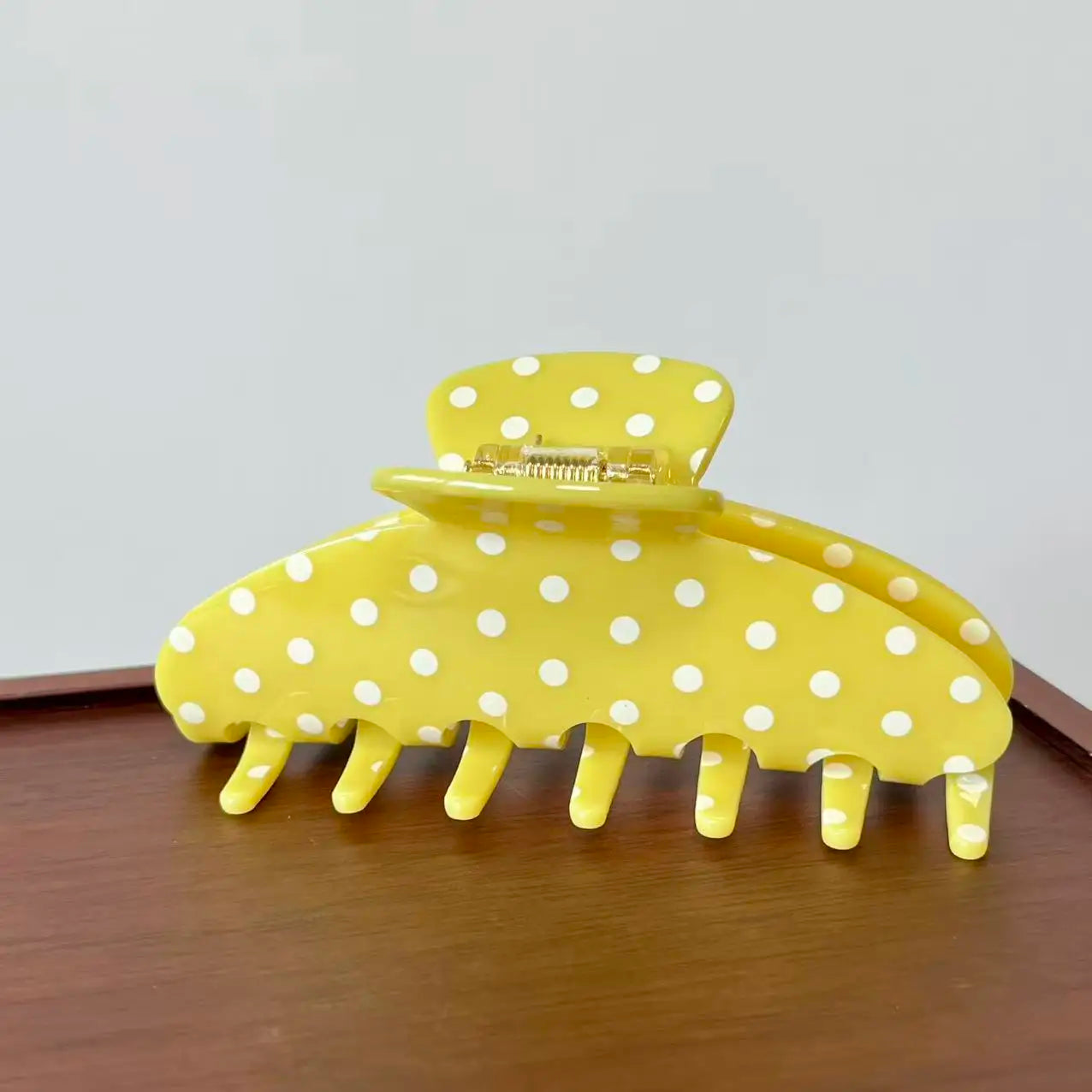 Pinzas grandes para el pelo – Pinzas antideslizantes de sujeción fuerte con estampado de cuadros y lunares retro para mujeres y niñas | Accesorios de moda para el día a día