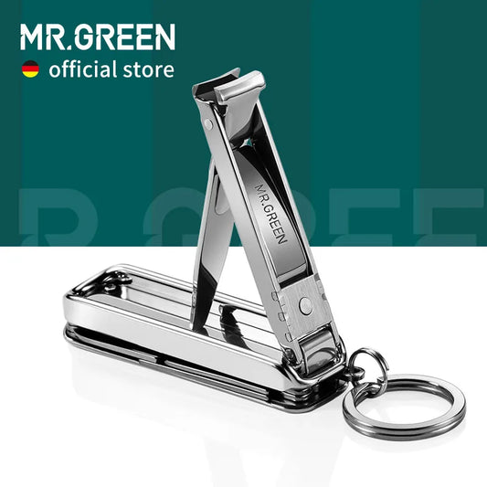 MR.GREEN Cortaúñas multifunción 6 en 1 de acero inoxidable – Lima de uñas, tijeras, abridor de botellas y herramienta de aseo