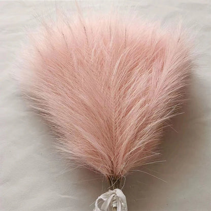 5/10/20pcs Herbe de la Pampa Artificielle – Fleurs de roseau synthétiques moelleuses style bohème pour la décoration de mariage, les arrangements de fête, la décoration intérieure et la conception florale DIY (42cm)