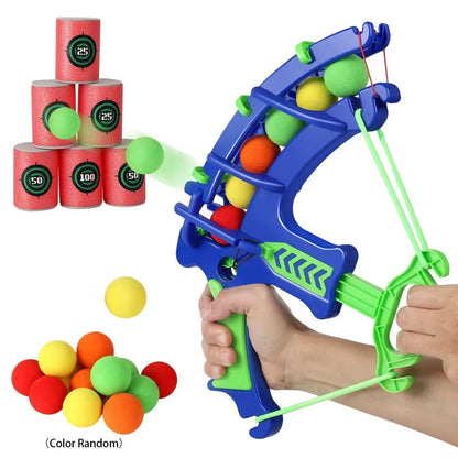 Slingshot Target Sticky Ball Bow Set – Montessori Educational Toy, Arrow Throwing Outdoor Sport & Fidget Game