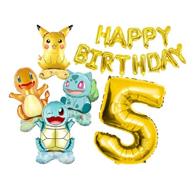 Pokémon Pikachu Birthday Party Decorations Tableware Set – Paper Cups, Plates, Tablecloth, Straws, Banner & Napkins for Kids Party Supplies