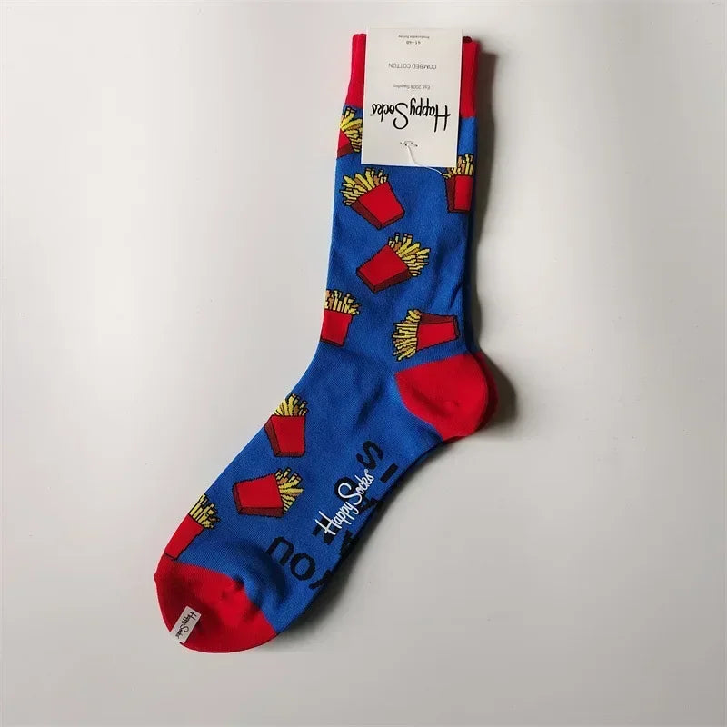 2025 Men’s Classic Crew Socks – Cotton Sports Socks for Comfortable Everyday & Athletic Wear, Sizes 41–46