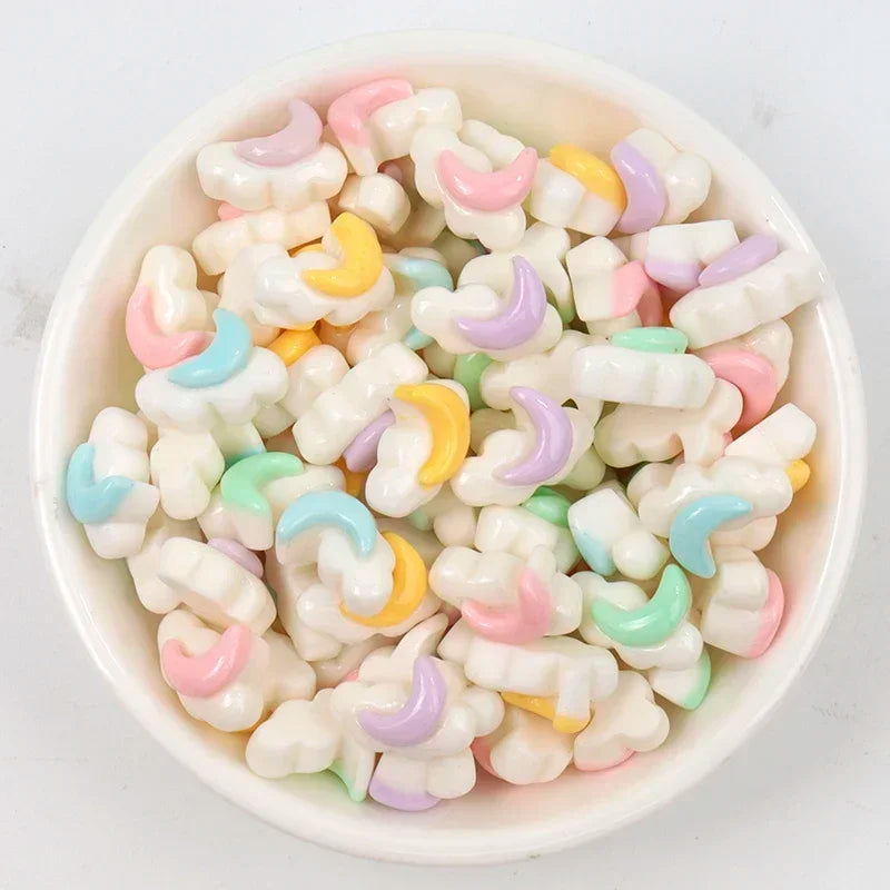 30/300pcs Mini Breloques en Résine Bonbon Fleur Amour – Mignons Accessoires de Bricolage pour Nail Art, Barrettes à Cheveux, Scrapbooking, Bijoux Faits Main et Projets Créatifs pour Enfants