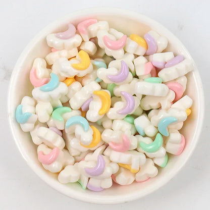 30/300pcs Mini Breloques en Résine Bonbon Fleur Amour – Mignons Accessoires de Bricolage pour Nail Art, Barrettes à Cheveux, Scrapbooking, Bijoux Faits Main et Projets Créatifs pour Enfants