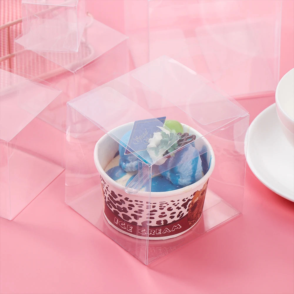 Boîtes-cadeaux transparentes pour bonbons et chocolats pour dragées de mariage, biscuits, friandises et emballages d'événements
