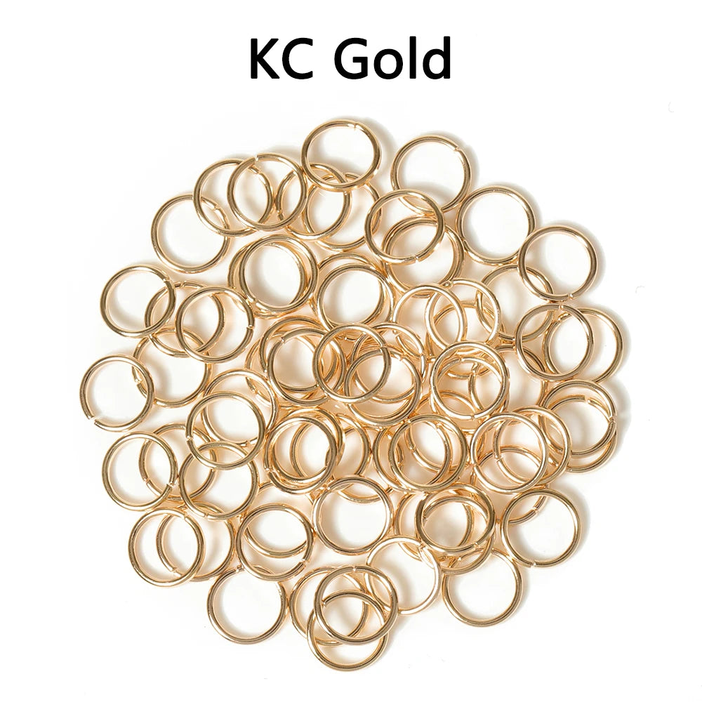 200-Piece Open Jump Rings Connectors Set – Metal Split Rings for DIY Necklaces, Bracelets, Earrings, Pendants & Jewelry Making Crafts