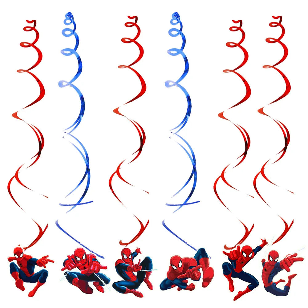 Red Superhero Spider Theme Party Supplies – Disposable Cups & Plates, Paper Tablecloth & Festive Decorations for Kids' Birthdays & Baby Showers