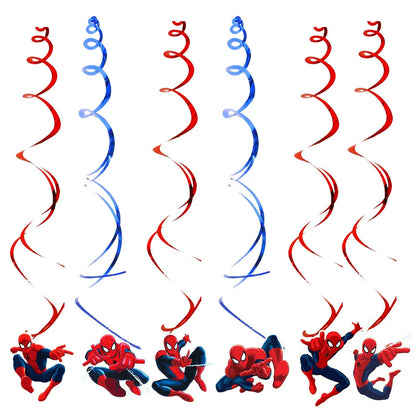 Red Superhero Spider Theme Party Supplies – Disposable Cups & Plates, Paper Tablecloth & Festive Decorations for Kids' Birthdays & Baby Showers
