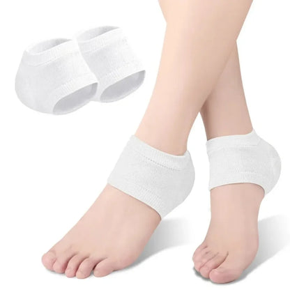 Silicone Heel Protectors – Moisturizing Heel Socks with Anti-Crack Design, Soft Gel Heel Pads for Dry Skin & Everyday Foot Care