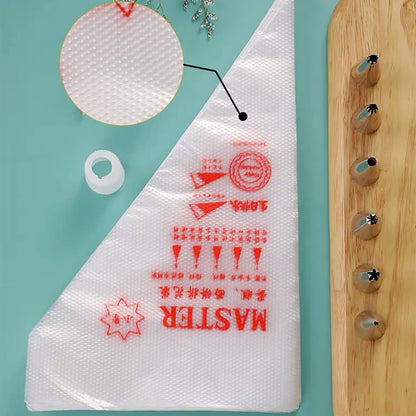Sacs à Douille Jetables Épais (100 pièces) – Sacs de Glaçage pour la Décoration de Gâteaux, Manches à Crème Pâtissière, Fournitures de Pâtisserie pour Cupcakes, Desserts et Outils de Décoration