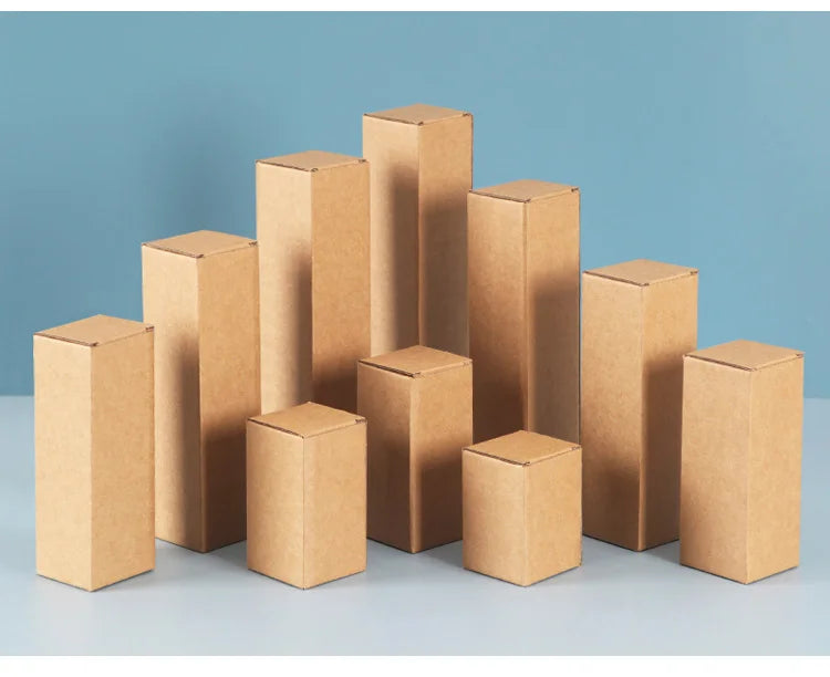 20PCS Corrugated Cardboard Shipping Boxes – Rectangular Paper Packaging Boxes for Gifts, Mailers & Storage