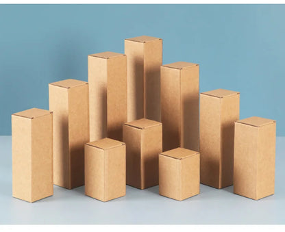 20PCS Corrugated Cardboard Shipping Boxes – Rectangular Paper Packaging Boxes for Gifts, Mailers & Storage