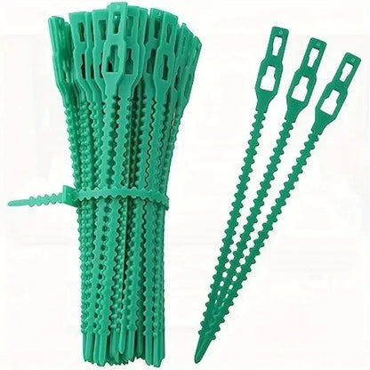 Reusable Garden Cable Ties – Adjustable Nylon Plant Support Straps for Vines, Trees, Shrubs, Gardening Fasteners, Cable Management & Outdoor Organization