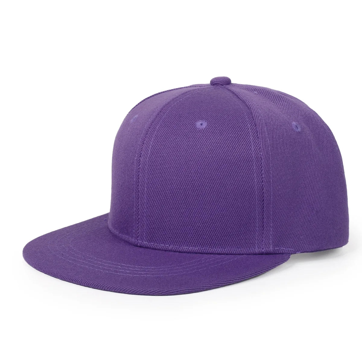 Classic Plain Snapback Baseball Cap – Adjustable Unisex Flat Brim Hat for Casual, Streetwear & Outdoor Wear