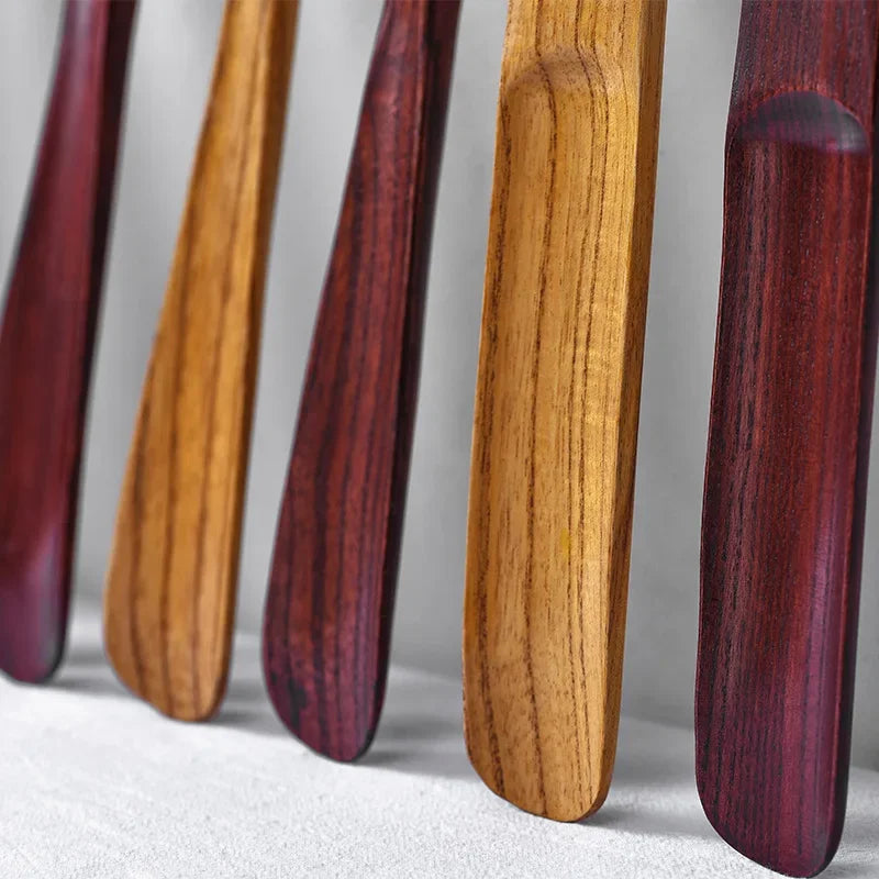1PC Portable Wooden Shoehorn – Mini Short-Handled Solid Wood Shoe Spoon, 16/40cm Travel Shoe Dressing Aid & Footwear Accessory
