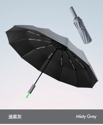 Paraguas Automático Cortavientos de 72 Huesos – Paraguas Grande Plegable para Lluvia con Protección UV para Hombres y Mujeres, Paraguas Impermeable de Alta Resistencia para Exteriores