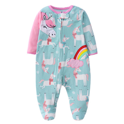 2026 Unisex Baby Fleece Romper – Warm Winter Jumpsuit for Newborn Boys & Girls, Soft Infant Clothing for Babies & Toddlers