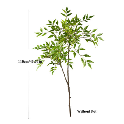 75-140cm Artificial Nandina Plant – Realistic Faux Tropical Palm Bamboo Leaves for Home, Garden, Office, Balcony & Indoor Outdoor Décor