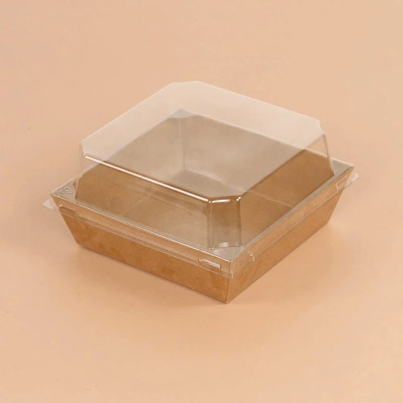 5/10PCS Kraft Paper Cake & Dessert Boxes for Donuts, Cookies, Sandwiches, Bakery Packaging & Party Favors