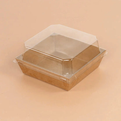 5/10PCS Kraft Paper Cake & Dessert Boxes for Donuts, Cookies, Sandwiches, Bakery Packaging & Party Favors