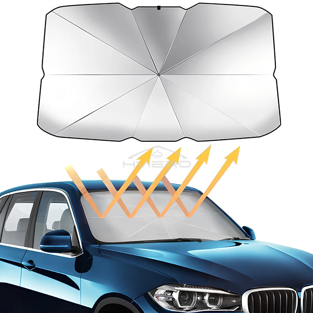 Pare-soleil pliable pour pare-brise de voiture – Pare-soleil avant anti-UV pour intérieur de véhicule