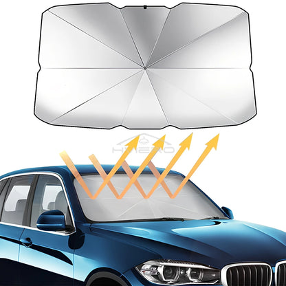 Pare-soleil pliable pour pare-brise de voiture – Pare-soleil avant anti-UV pour intérieur de véhicule