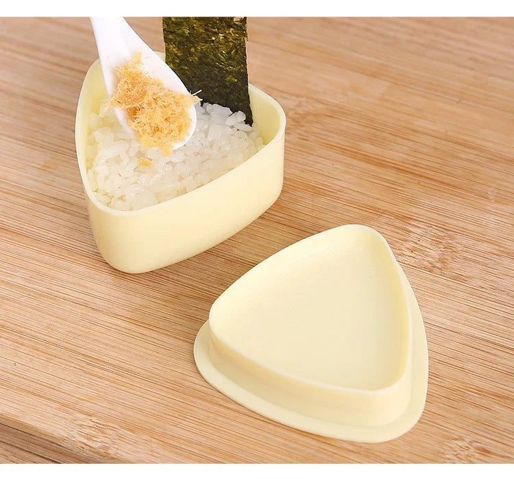 Onigiri Sushi Rice Ball Mold Kit – DIY Japanese Rice Press for Bento Lunches, Reusable Kitchen Tool (1–2 PCS)