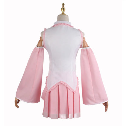 Pink Cosplay Costume Performance Suit – Miku Regular Version with Wig (Girls Spring Sakura Cherry Anime Outfit)