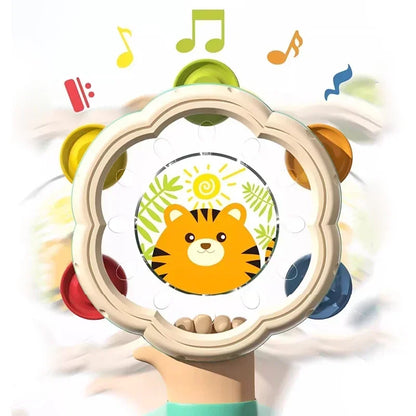 Tambor Musical para Bebés – Instrumento Montessori de Aprendizaje Temprano para Niños de 1 a 3 años, Juguete Musical Interactivo para el Desarrollo Manual, Juego Sensorial y Regalo Educativo
