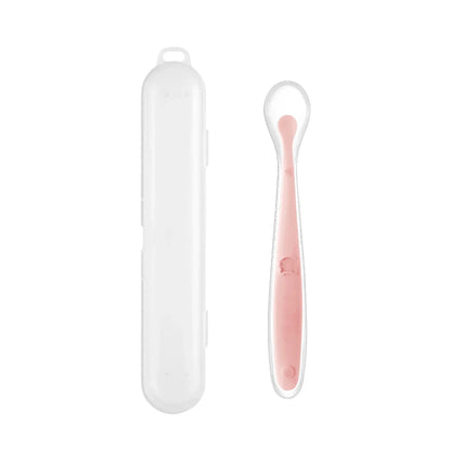 Soft Silicone Baby Feeding Spoon – Gentle Training Spoon for Infants, Toddlers & Baby-Led Weaning