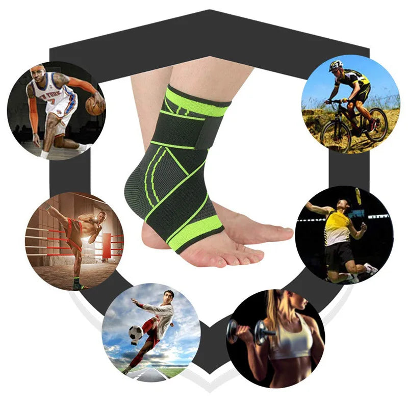 Tobillera de soporte ajustable – Correa de nailon de compresión para proteger el tobillo en running, fútbol, baloncesto, gimnasio y entrenamiento deportivo