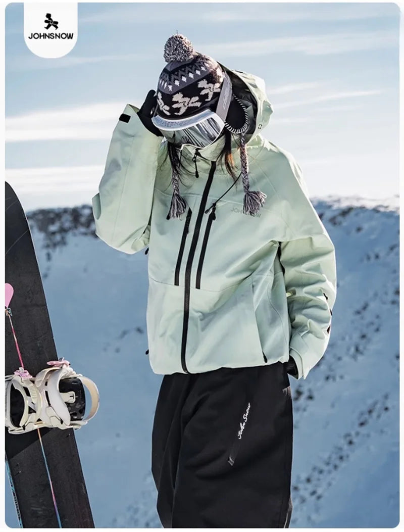 John Snow Unisex Ski Jacket – 2026 Waterproof & Breathable Winter Coat, Warm Snowboarding and Outdoor Sports Outerwear for Men & Women