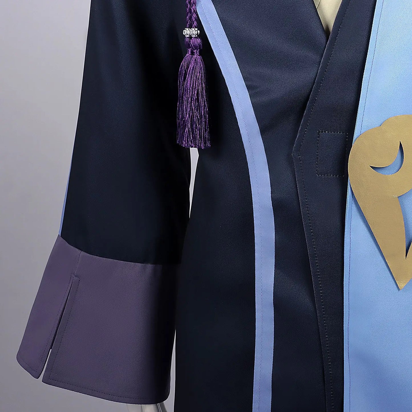 Cosmic Princess Kaguya Inspired Cosplay Costume – Cyberpunk Priest Uniform Full Set for Men Halloween, Carnival & Party Roleplay