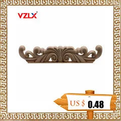 Appliques décoratives en bois moulé – Boiseries murales sculptées pour meubles, armoires, coins et décoration intérieure