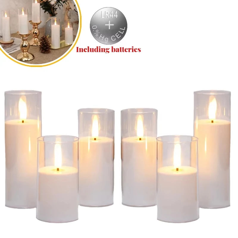 6-60PCS LED Flameless Candles – Battery-Operated Artificial Candles for Weddings, Parties & Decorative Home Events