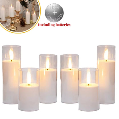 6-60PCS LED Flameless Candles – Battery-Operated Artificial Candles for Weddings, Parties & Decorative Home Events
