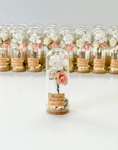 10PCS Wedding Favors for Guests – Glass Dome Cloche Decorations, Custom Wedding Party Favors for Beauty & the Beast Baby Shower