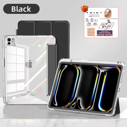 Étui pour iPad avec porte-crayon pour iPad Air 6/5, iPad Pro 11/12.9/13, iPad 10e génération, 10.2, 9.7 et iPad Mini 7/6 – Étui intelligent de protection