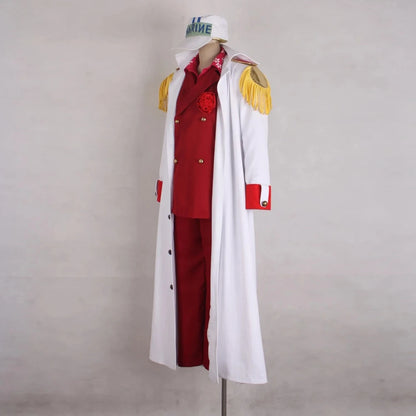 One Piece Navy Admiral Cosplay Costume Set – Akainu, Kizaru & Sengoku Inspired Justice Uniform Suit for Halloween & Roleplay