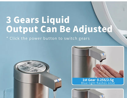 270ml Automatic Touchless Soap Dispenser – Smart Infrared Sensor Liquid Soap Dispenser with 304 Stainless Steel for Kitchen & Bathroom