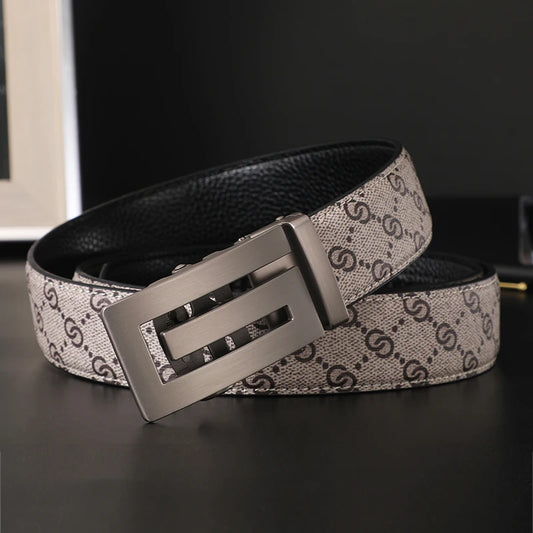 Unisex Genuine Leather Belt with G Buckle – Luxury-Style Men's & Women's Fashion Belt for Jeans, Business Wear & Casual Everyday Outfits