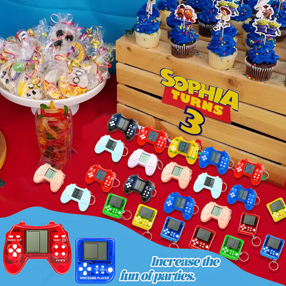 6–48PCS Video Game Party Favors – Classic Game Console Controller Keychains, Joypad Souvenirs for Birthday, School, Valentine’s Day & Gift Bags
