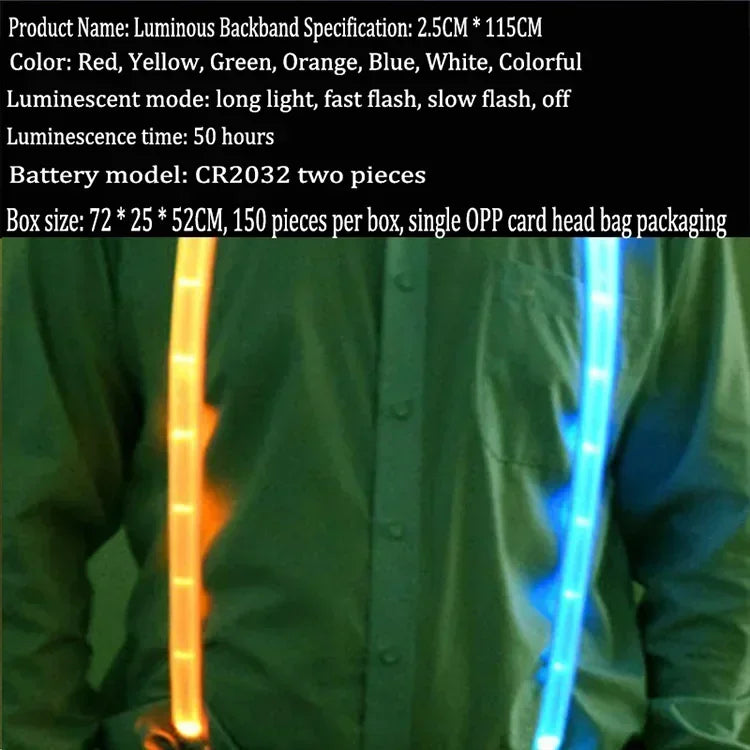 Pajarita y Tirantes LED Luminosos – Accesorios Brillantes para Fiestas, Bodas, Festivales y Cumpleaños