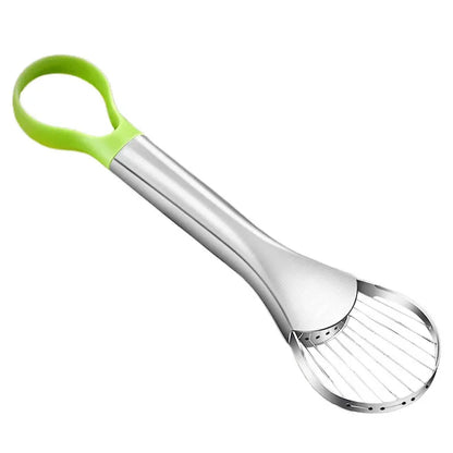 Stainless Steel Avocado & Fruit Slicer – Multi-Function Kitchen Cutting Tool for Avocado, Dragon Fruit & Other Fruits