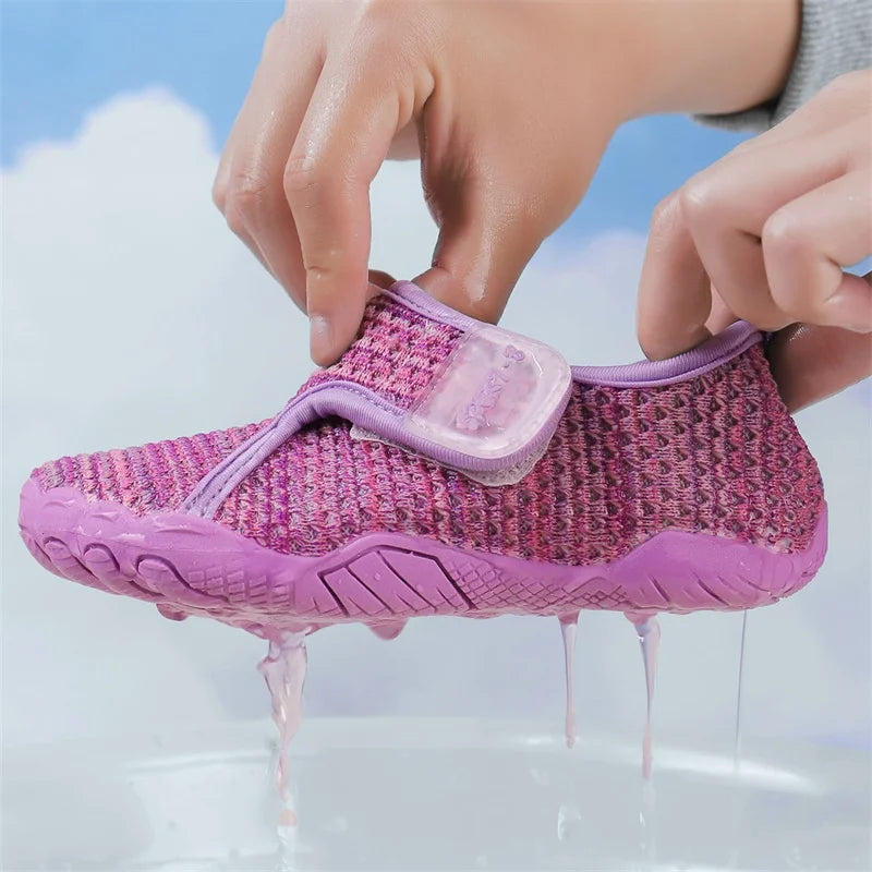 Kids' Water Shoes – Quick-Dry Non-Slip Barefoot Aqua Shoes for Boys & Girls, Beach Swimming Sneakers for Outdoor Activities