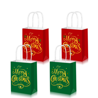 9-Inch Merry Christmas Paper Plates – Santa Claus, Christmas Tree & Elk Round Disposable Plates for Xmas Party & Table Decor