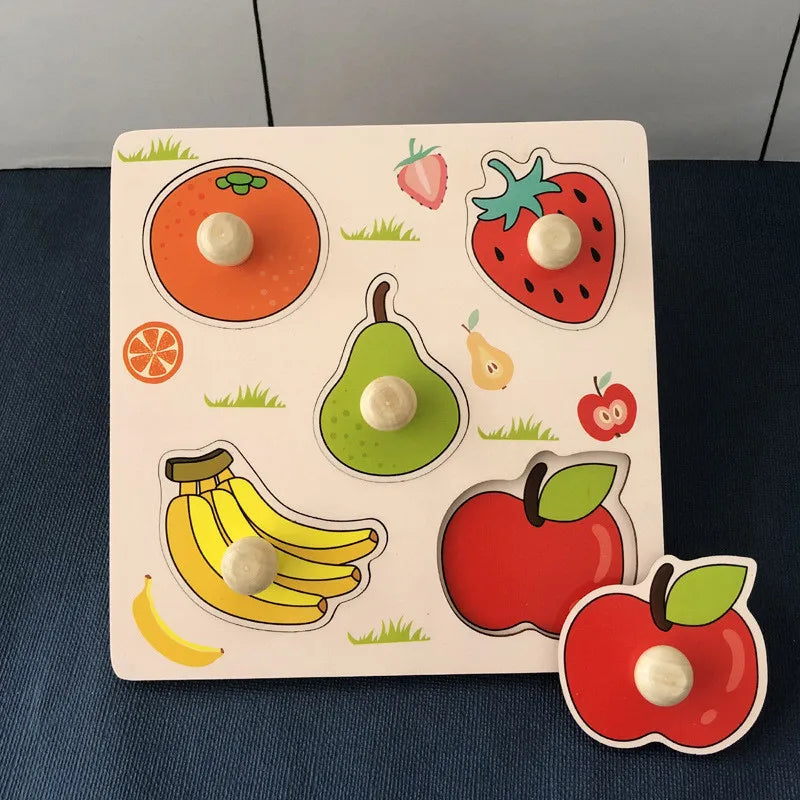 Jouet de puzzle en bois Montessori pour bébé – Jeu d'apprentissage éducatif pour les tout-petits de 1 à 3 ans, activité de développement cérébral d'association de formes pour enfants, cadeau d'anniversaire et jouet d'apprentissage précoce